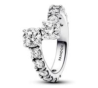 Pandora Anello a fascia lucida sovrapposta 193149C01