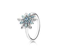 Pandora Anello blu ghiaccio, argento 925, con zirconi, taglio a brillante - 190969NBLMX