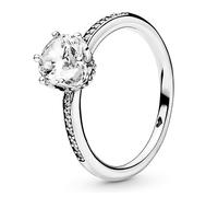 Pandora Anello con corona luminosa trasparente 198289CZ