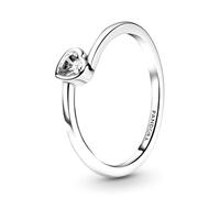 PANDORA Anello con solitario a forma di cuore, 54
