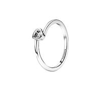 PANDORA Anello con solitario a forma di cuore, 56