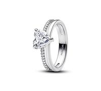 ANELLO DOPPIA FASCIA CON CUORE MIS.52 DONNA PANDORA