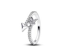 PANDORA Anello da donna con freccia scintillante, argento 193619C01, 58/18,5, Argento sterling, Zirconia cubica