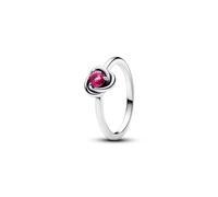 PANDORA Anello da donna in argento Sterling Cerchio Eternity Rosa 192993C10, Estándar, Metallo, Nessuna pietra preziosa