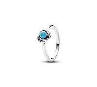 Pandora Anello 192993C12 Cerchio dell'eternità blu Argento Sterling Taglia 56