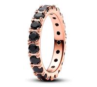Pandora Anello Fila Eternity nero lucido 180050C02