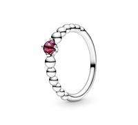 PANDORA Signature Anello con cuore placcato in oro 14k con zirconia cubica trasparente, 52
