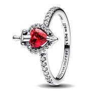 PANDORA Disney Villains Evil Queen Ring 193422C01, Argento sterling, Cristallo