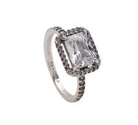 Pandora - Anello Scintillante Rettangolare con Aureola - - Accessories - Donna - Grigio - ONE SIZE