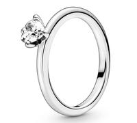 Pandora Anello Solitario Cuore Trasparente 198691C01