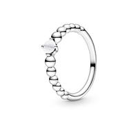 PANDORA Anello solitario da donna, in argento Sterling 925, misura anello 56, 198867C04-56, metallo prezioso, Non pertinente.