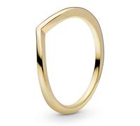 PANDORA Anello Wish lucido placcato in oro 14k, 50