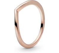 PANDORA Anello Wishbone lucido placcato in oro rosa 14 carati, 60