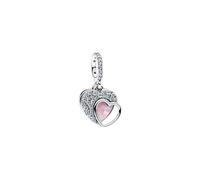 Pandora - Bellissimo Charm Doppio Pendente per Madre - - Accessories - Donna - Grigio - ONE SIZE