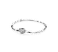 PANDORA Bracciale 590727CZ-20 Bracciale Cuore Zirconia Argento Donna