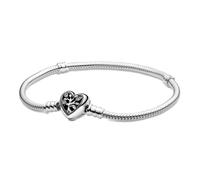 Pandora Bracciale a catena serpente con chiusura a cuore familiare 598827C01