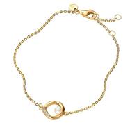 Pandora Bracciale da donna con perla color oro 563830C01, 563830C01-20, Argento sterling, Zirconia cubica