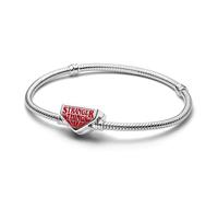 Pandora Bracciale da donna in argento 925 Stranger Things 593572C01, 20 cm, Argento sterling, Nessuna pietra preziosa