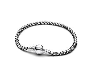 PANDORA Bracciale da donna in argento a catena veneziana, nero, 593816C02
