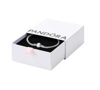 PANDORA Bracciale da donna in argento con catena a serpente intrecciata, 593757C00