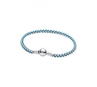 PANDORA Bracciale da donna in argento turchese 593816C01, 593816C01-18, Argento sterling, Nessuna pietra preziosa