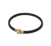 PANDORA Moments 564530C01-S3 - Bracciale in lega di metallo placcato oro 14K, compatibile Moments, dimensioni: 20 cm, colore: Nero
