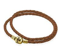 Pandora Bracciale in Pelle Donna Dopp, m 14 K Oro 550705CBN - D3