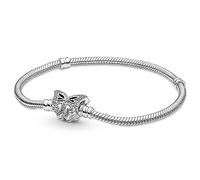 PANDORA Timeless Anello Wish blu brillante in argento Sterling con cristallo blu stellare, 50