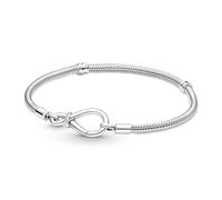 PANDORA Bracciale Moments in maglia snake in argento Sterling con chiusura a sfioro, 16