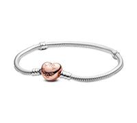 Pandora Bracciale Pandora Moments con chiusura a cuore e design a catena a serpente 58071917