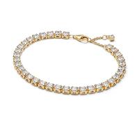 PANDORA Bracciale tennis da donna in oro con zirconi 563539C01, 18 cm, Argento sterling, Zirconia cubica