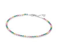 PANDORA Bracciale Tennis Donna Arcobaleno Argento 593927C03, 20 cm, Argento sterling, Zirconie sintetico