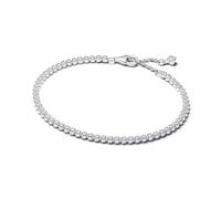 PANDORA Bracciale Tennis Donna Argento Zirconi 593927C01, 18 cm, Argento sterling, Zirconia cubica