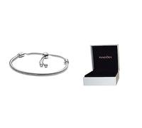 Pandora Braccialetto intrecciato Donna argento - 597125CZ-2 & Bead Charm Donna, Argento