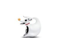 PANDORA Disney Dark Zero Dog - Charm in argento sterling con glow, colore nero, rosso, giallo e verde glow nel gloss scuro in argento sterling