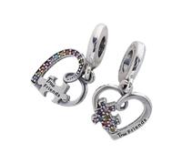 Pandora - Charm a incastro a forma di cuore divisibile per amicizia - - Accessories - Donna - Multicolore - ONE SIZE