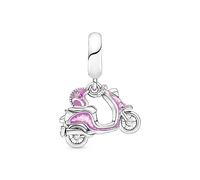 PANDORA Charm ciondolo 791057C01 Moto Scooter, TALLA ÚNICA, Acciaio inossidabile, Smalto