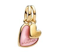 Pandora Charm Ciondolo Oro Rosa Madre e Figlia Cuore 763766C01