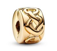 PANDORA Charm Clip Con Cuori Intrecciati Color Oro 768035C00