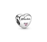 PANDORA - Charm cuore con nome dei membri della famiglia (in lingua inglese)