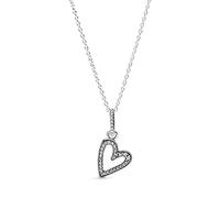 PANDORA - Charm cuore freehand scintillante