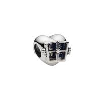 Pandora - Charm Cuore Mamma in Argento con Smalto Blu - - Accessories - Donna - Blu - ONE SIZE