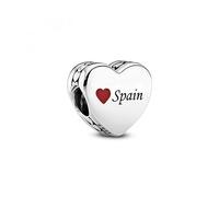 PANDORA Charm Cuore Spagna 792015_E033 Argento Donna