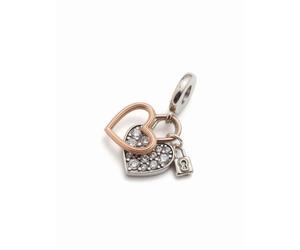 Pandora - Charm Doppio Pendente Lucchetto a Cuore - - Accessories - Donna - Multicolore - ONE SIZE