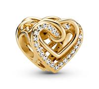 Pandora Charm Gioiello Cuore Intrecciato Fulgido Color Oro 769270C01
