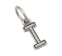 Pandora - Charm Lettera I - - Accessories - Donna - Grigio - ONE SIZE
