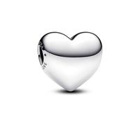 PANDORA Moments Be Love 793440C00 - Charm a forma di cuore in argento Sterling, compatibile con braccialetti Moments, misura unica, Argento sterling, Nessuna pietra preziosa