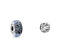 Pandora Charm murano blu scuro 798938C00 argento & Charm 791872 Infinity Sparkle