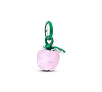 PANDORA Charm Murano, ciondolo a forma di mela rosa, in argento Sterling 925, con vetro di Murano e smaltato, ciondolo a forma di mela, rosa, verde, compatibile Moments, 794485C01