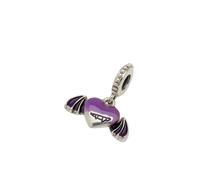 PANDORA Pendente a forma di cuore Moments in argento Sterling con smalto viola sfumato